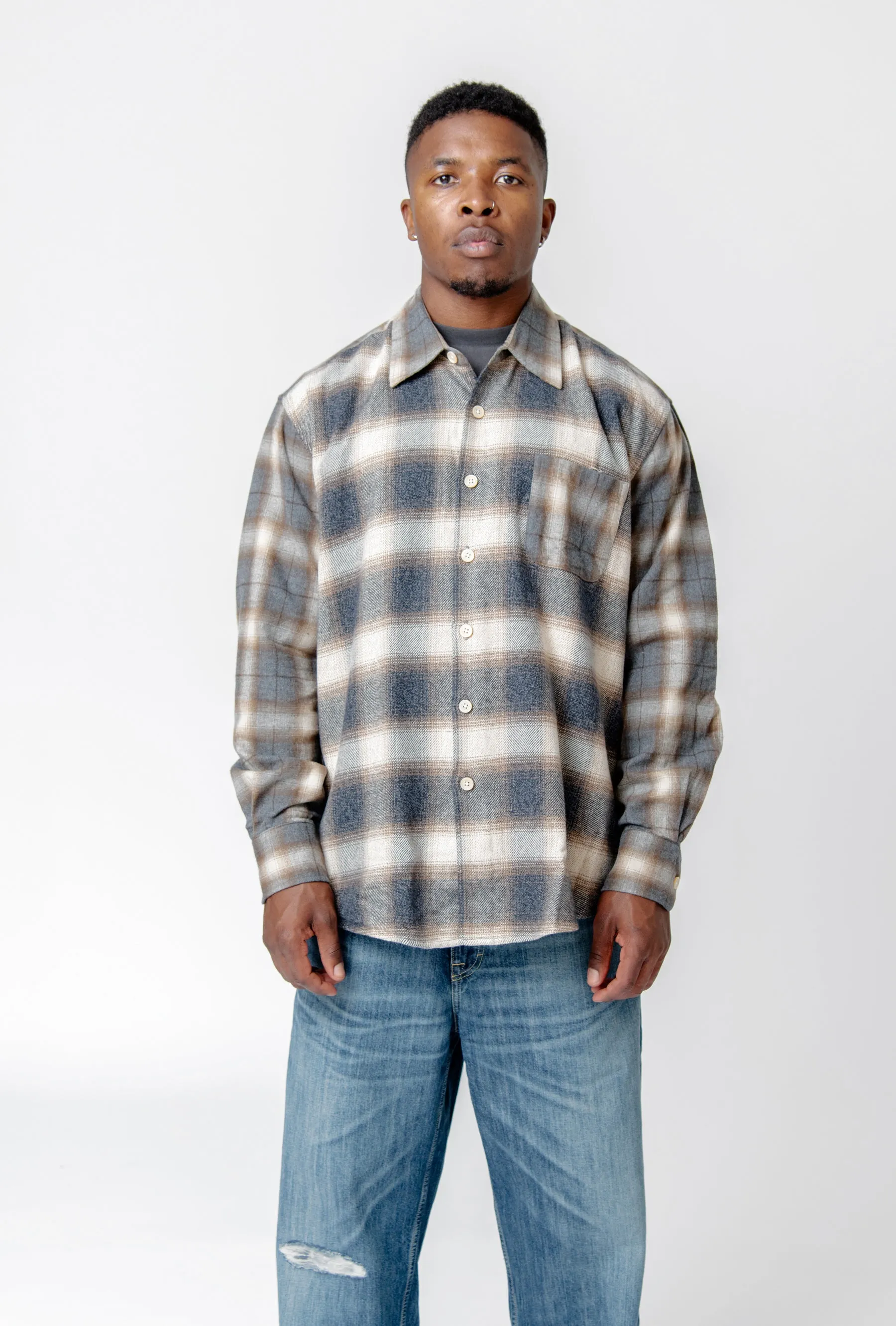 【2plan】Illy over check shirt Plaz Oversized Check Shirt (3color) - HIFIFNK | 60% - Asian