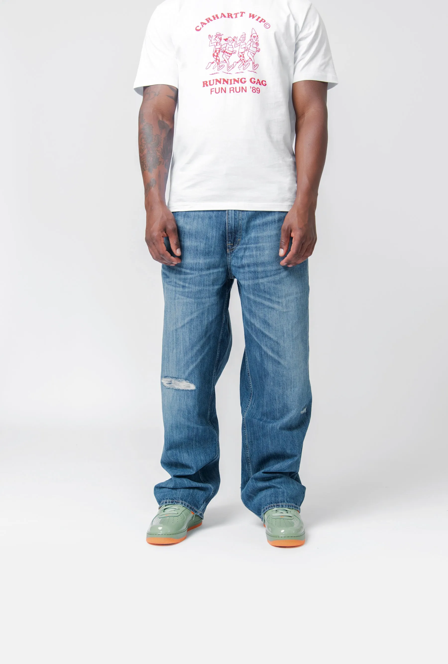 パンツ OUR LEGACY Vast cut vintage rubber 30 Our Legacy - Vast Cut Vintage Rubber Repair Denim