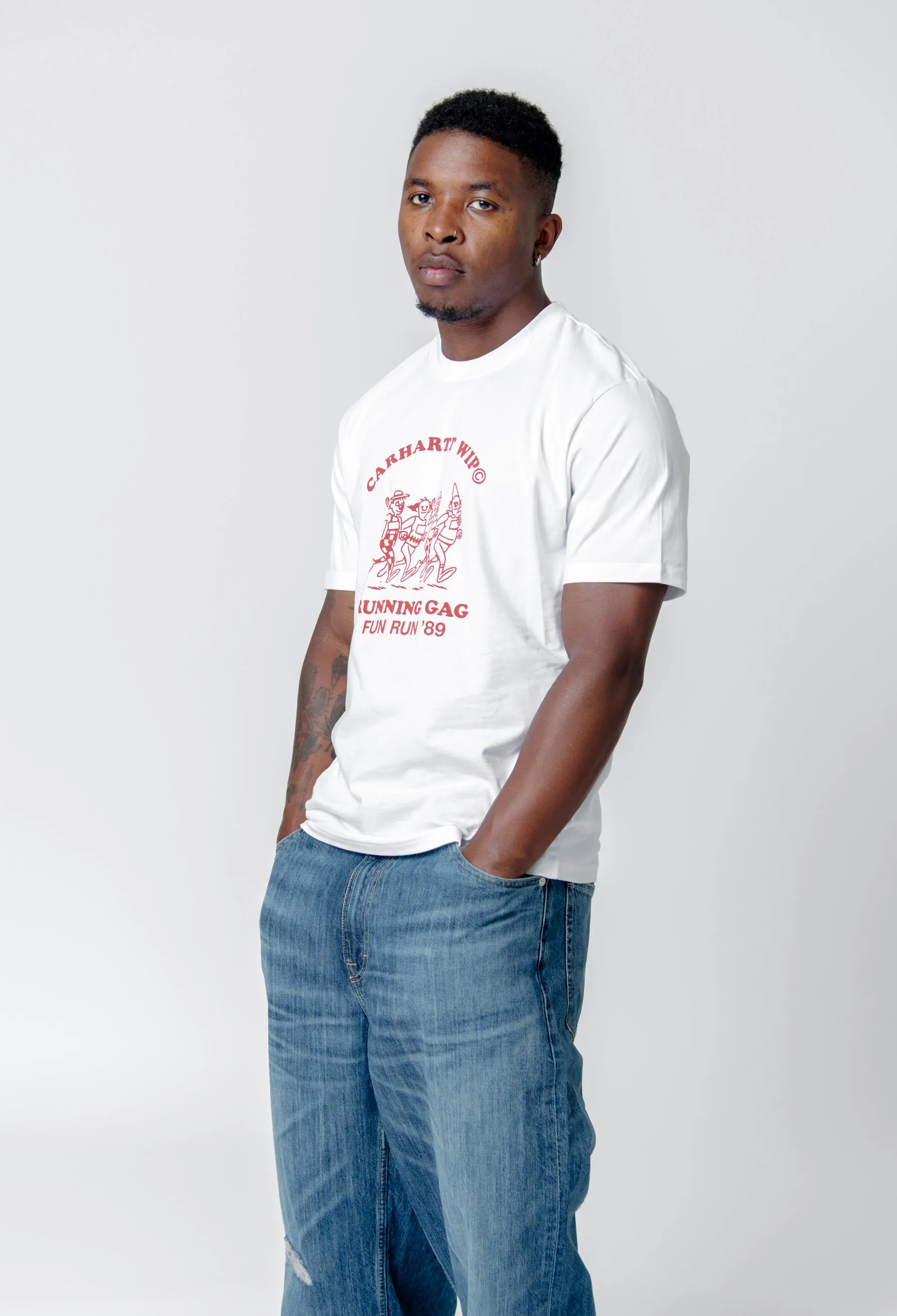 S/S Fun Run T-Shirt White/Red I033986 sold by Nomad product image thumbnail 3