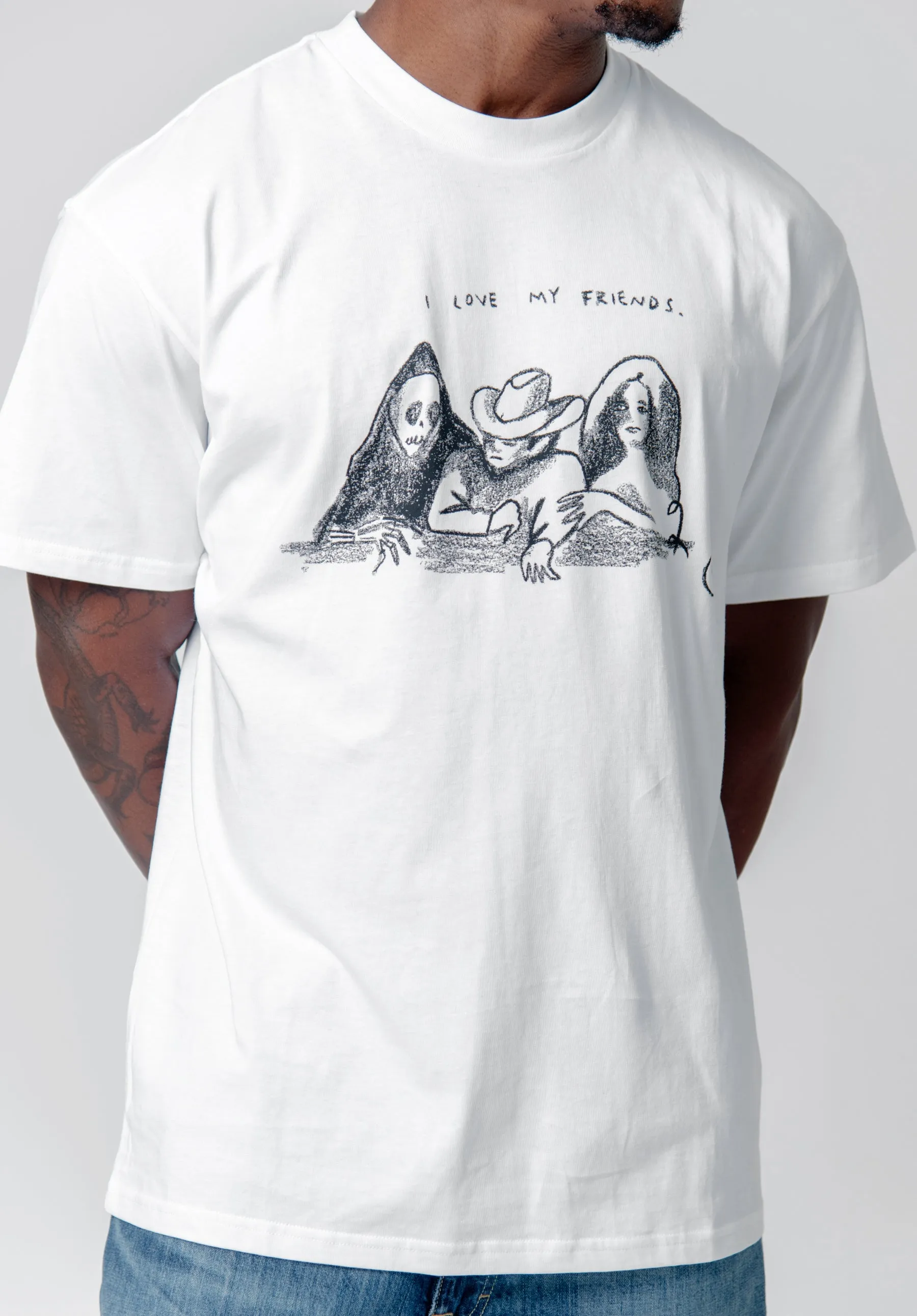 S/S Pepe Friends T-Shirt White/Black I033982 sold by Nomad product image thumbnail 2