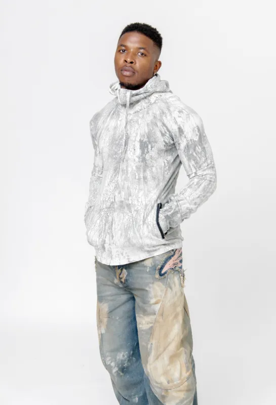 Zipper Dyed Sweater Faded Black FN-MN-SWEA000378 sold by Nomad