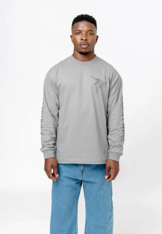 Long Sleeve Coordinate T-Shirt Misty Grey I034043 made by Carhartt