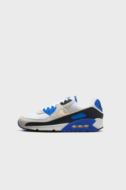 Nike Air Max 90 PRM White/Khaki-Racer Blue-Black HF3449-100 sold by Nomad