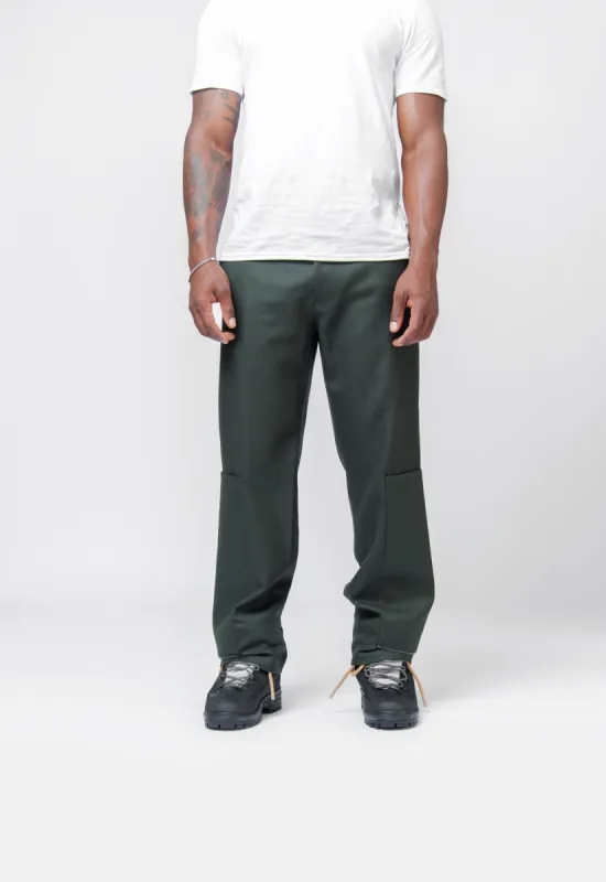 Flannel Shank Pants Dark Green AG111055CB sold by Nomad