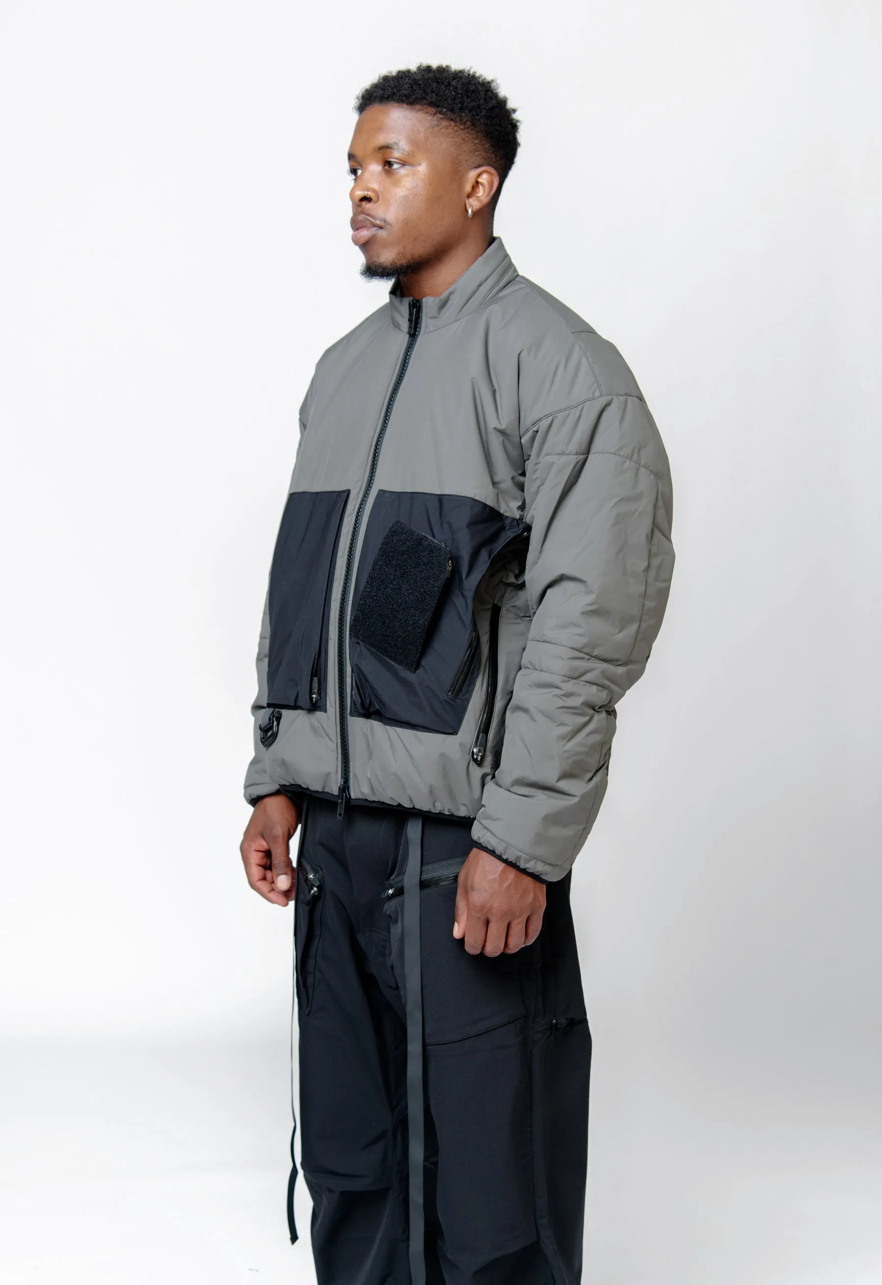 J91A-WS Windstopper PrimaLoft Modular Jacket Gen.1 Insulator (WR) Gray/Black sold by Nomad product image thumbnail 3