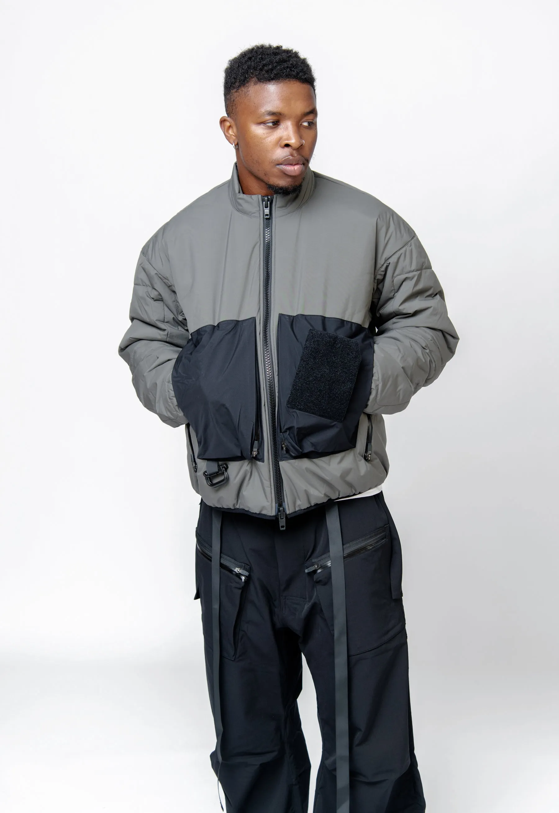 J91A-WS Windstopper PrimaLoft Modular Jacket Gen.1 Insulator (WR) Gray/Black sold by Nomad product image thumbnail 5