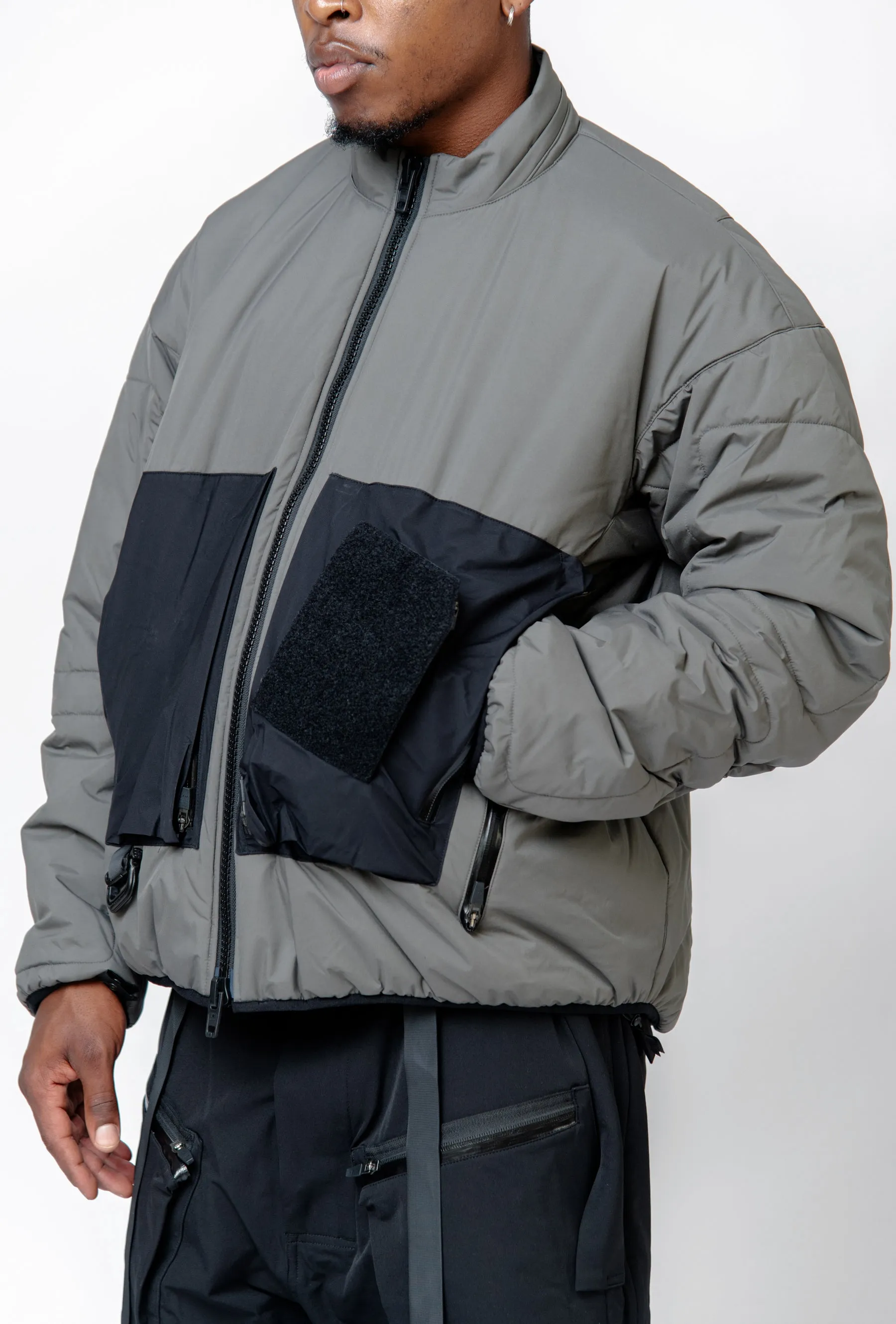 J91A-WS Windstopper PrimaLoft Modular Jacket Gen.1 Insulator (WR) Gray/Black sold by Nomad product image thumbnail 2