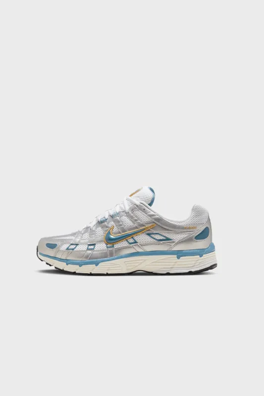 Nike P-6000 White/Aegean Storm-Metallic Silver HJ7246-100 sold by Nomad