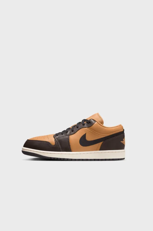 Air Jordan 1 Low SE Flax/Black-Baroque Brown-Vintage Coral HQ3603-201 sold by Nomad