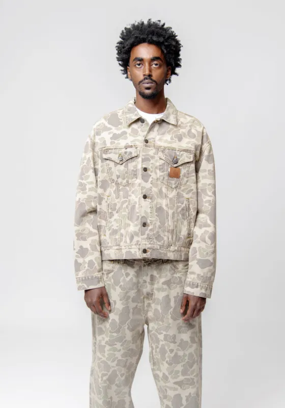 Duck Helston Jacket Camo Duck Black Bleached I033778 sold by Nomad