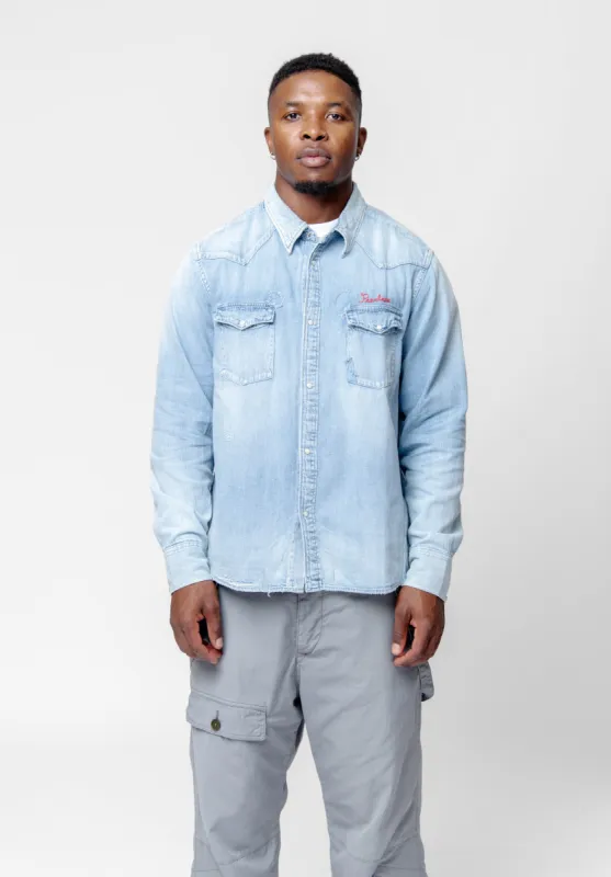 Social Sculpture Shirt Crash Denim 0124205007002 sold by Nomad