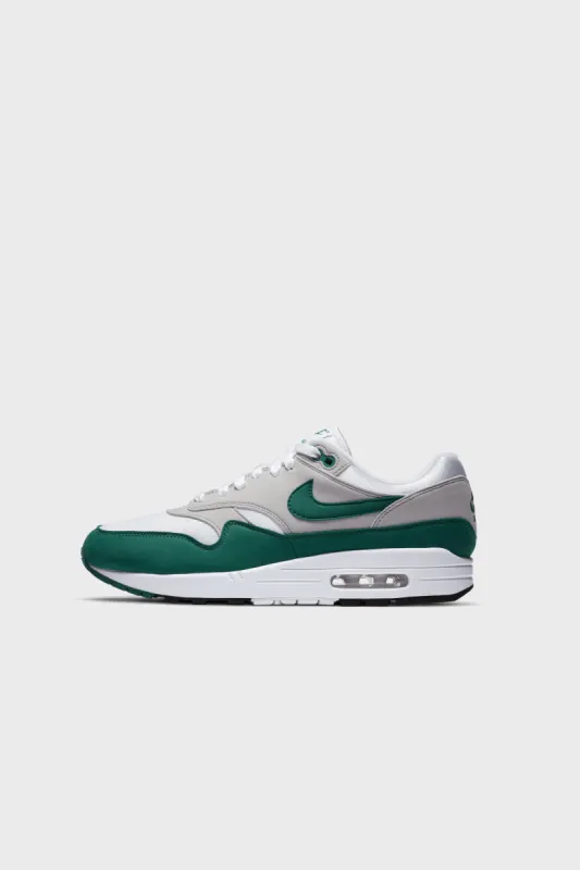 Nike Air Max 1 White/Evergreen Aura-Netural Grey-Black DC1454-100 sold by Nomad