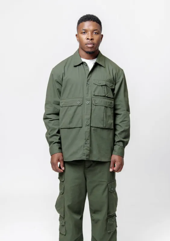 Long Sleeve Tracker Shirt Office Green I033782 sold by Nomad