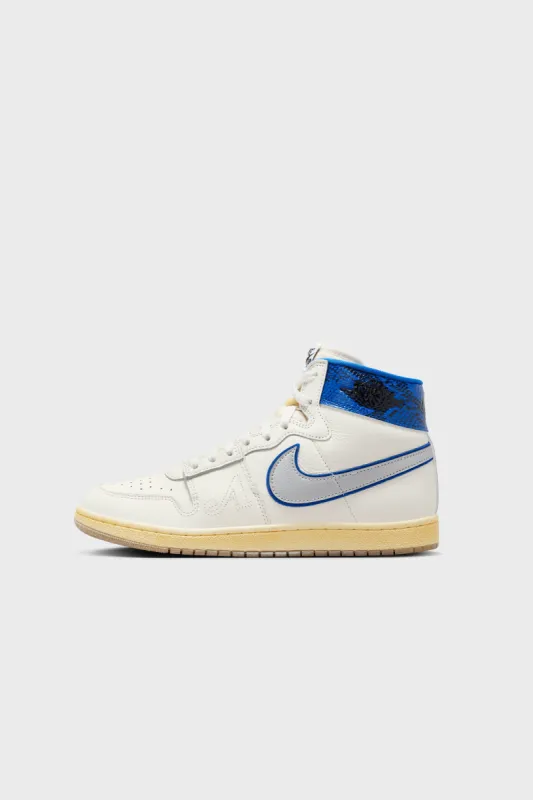 Jordan Air Ship PE SP x Awake Sail/Black-Game Royal-MTLC Platinum FN8675-104 sold by Nomad
