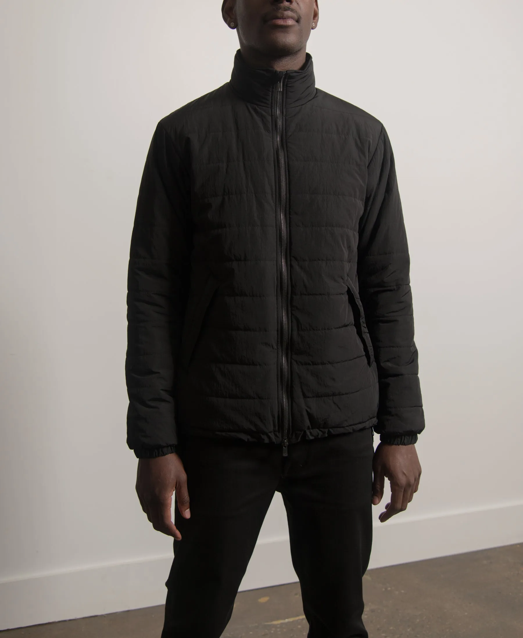 Ventilation Puffer Jacket Black | Parallel
