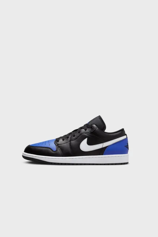 Air Jordan 1 Low Black/White/Game Royal 553558-042 sold by Nomad
