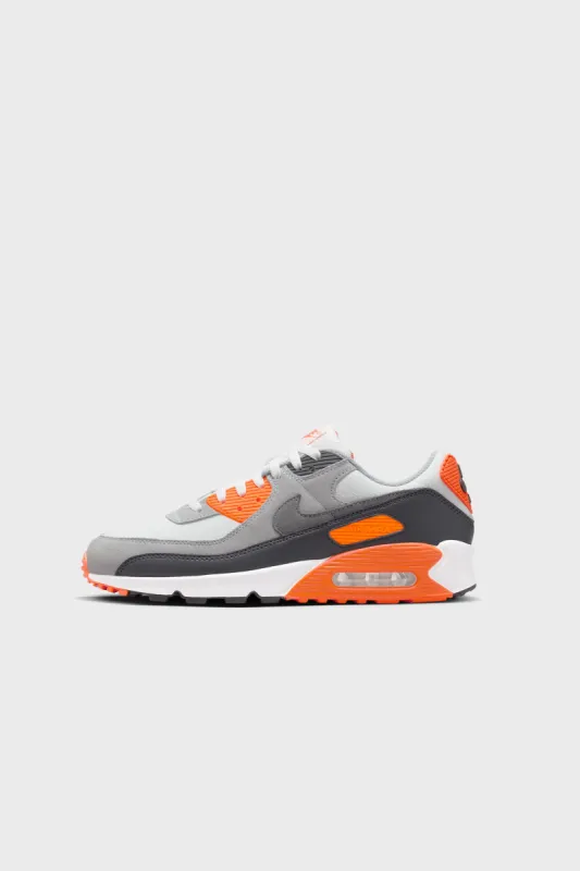 Nike Air Max 90 Summit White/Smoke Grey-Safety Orange DM0029-108 sold by Nomad