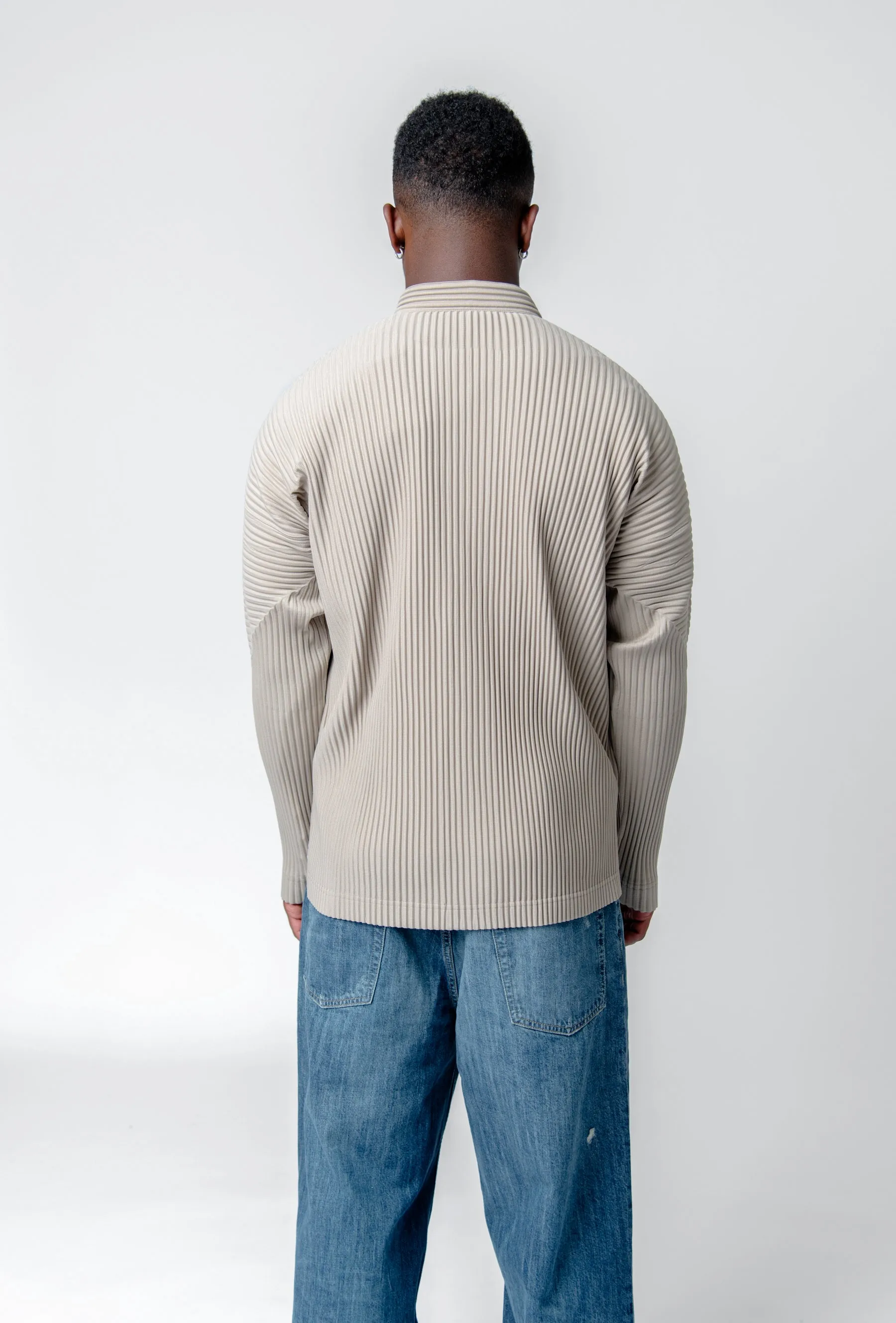 MC September Pleated Shirt Linen Beige HP48-JJ111-43 sold by Nomad product image thumbnail 5