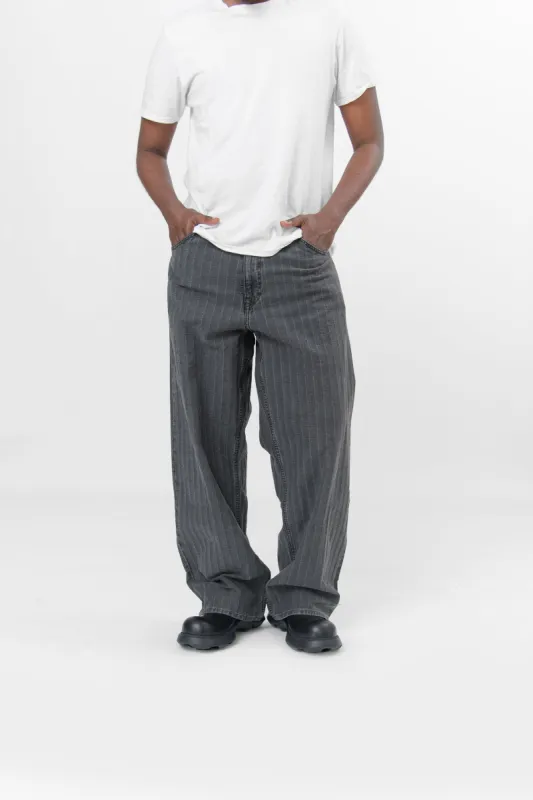 Vast Cut Washed Grey Torino Stripe M2245VT | Parallel