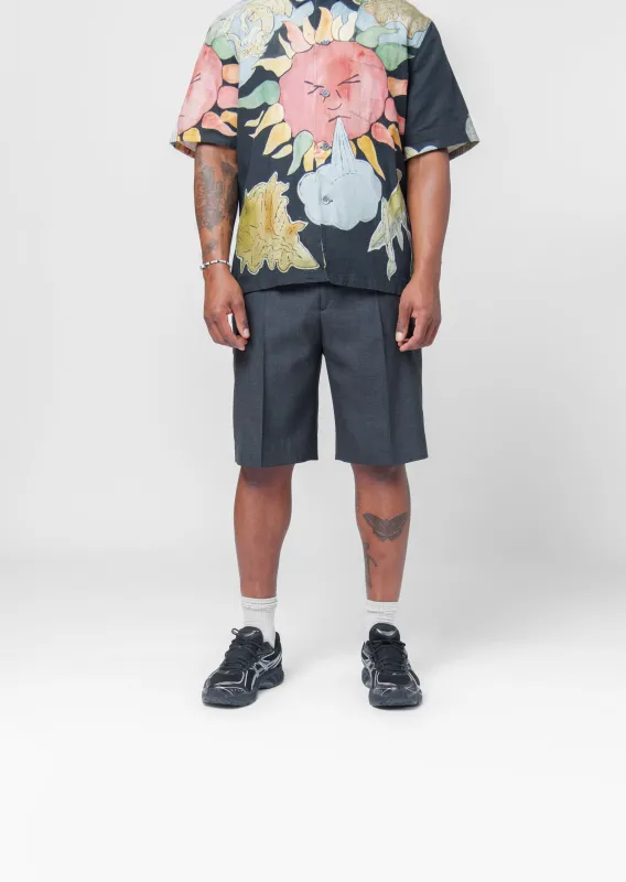 Borrowed Shorts Premium Charcoal Office Wool M2254BPC sold by Nomad