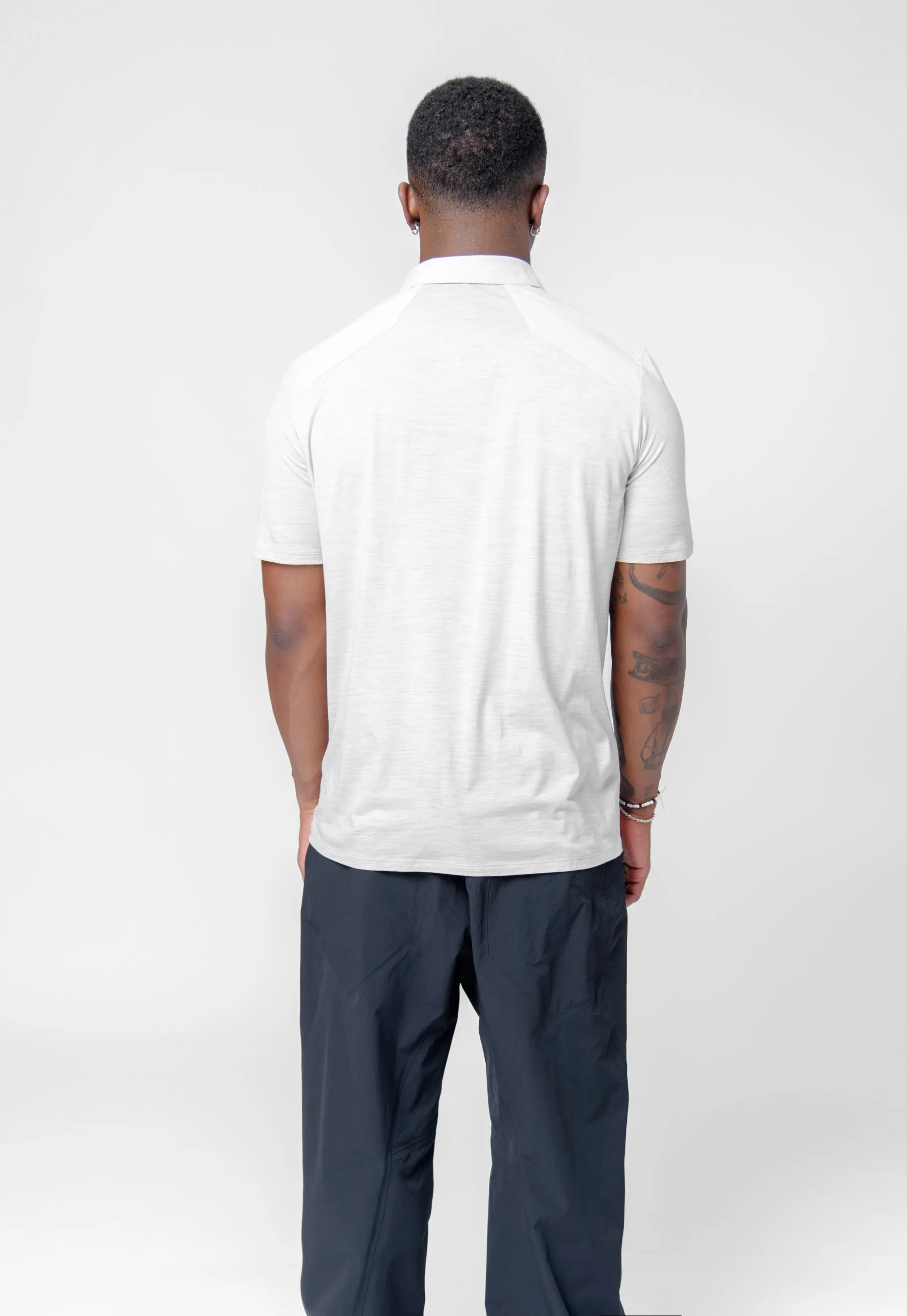 Frame S/S Polo Shirt Dark Cocoon Heather X000007208 sold by Nomad product image thumbnail 5