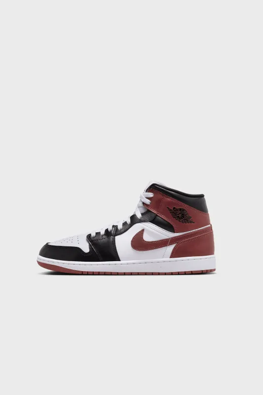 Air Jordan 1 Mid SE White/Black-Dark Pony HF3216-102 sold by Nomad
