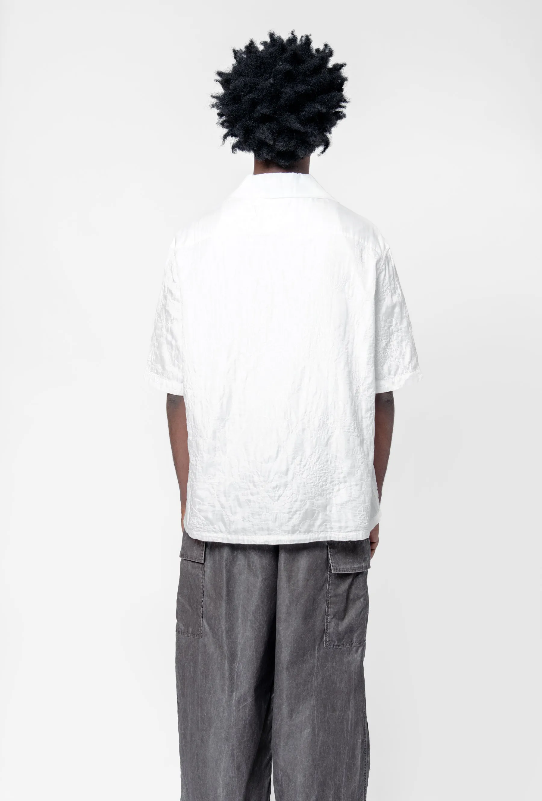 Heusen Shirt Shortsleeve White Flower Embroidery M2252HWF sold by Nomad product image thumbnail 5