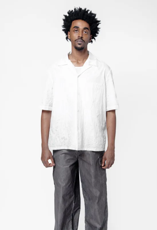 Heusen Shirt Shortsleeve White Flower Embroidery M2252HWF sold by Nomad