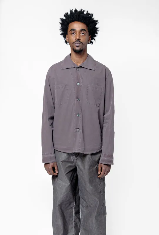 Funnel Shirt Charcoal Bordeaux Dense Poplin M2252FC sold by Nomad