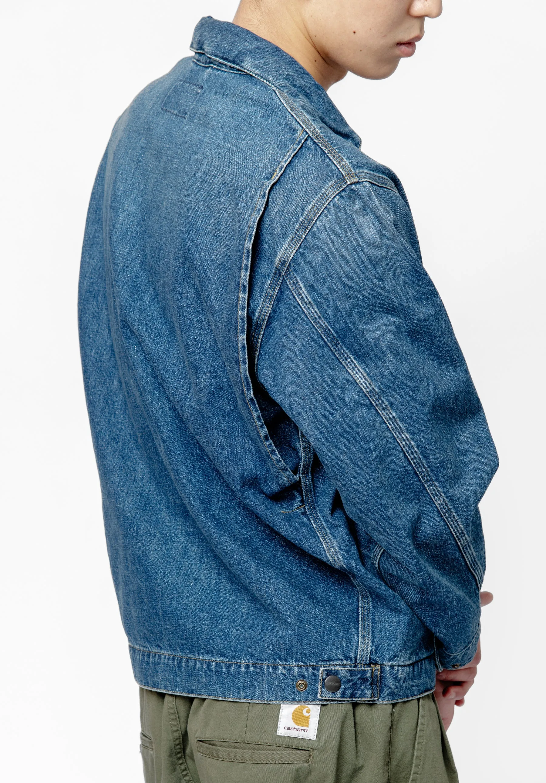 OG Detroit Jacket Blue Dark Used Wash I034870 sold by Nomad product image thumbnail 2
