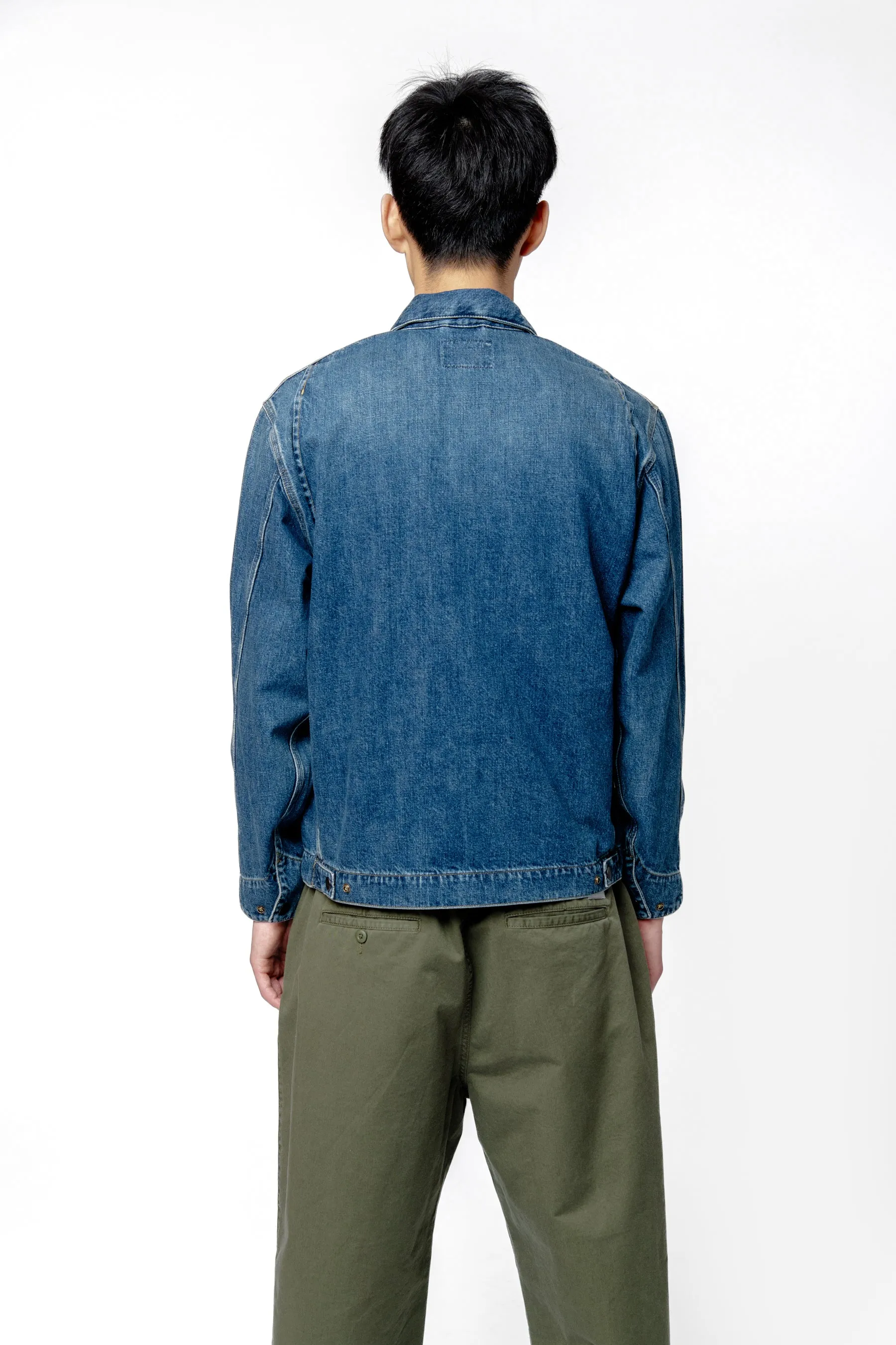 OG Detroit Jacket Blue Dark Used Wash I034870 sold by Nomad product image thumbnail 5