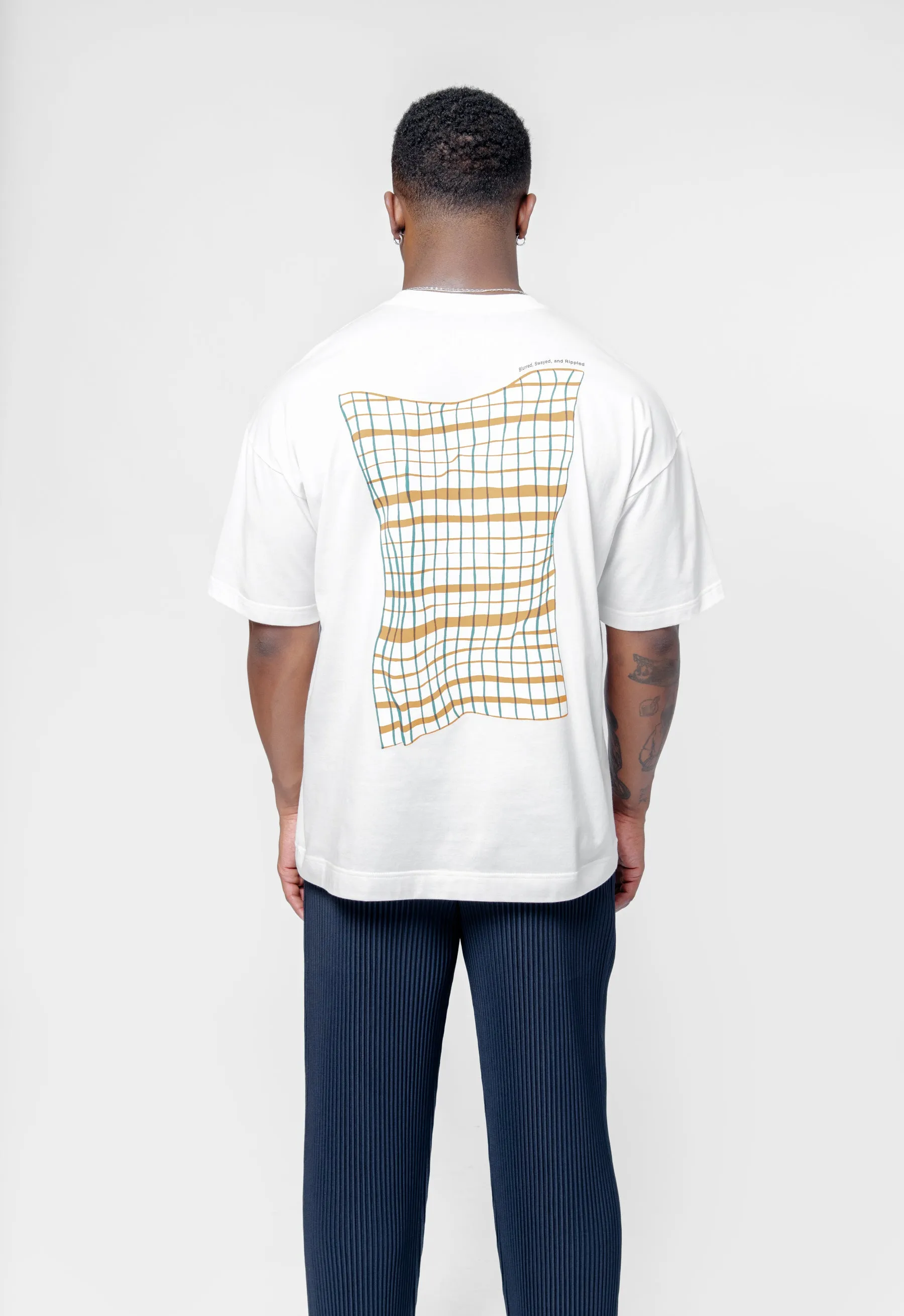 Windswept Plaid T-Shirt White HP56-JK230-01 sold by Nomad product image thumbnail 5
