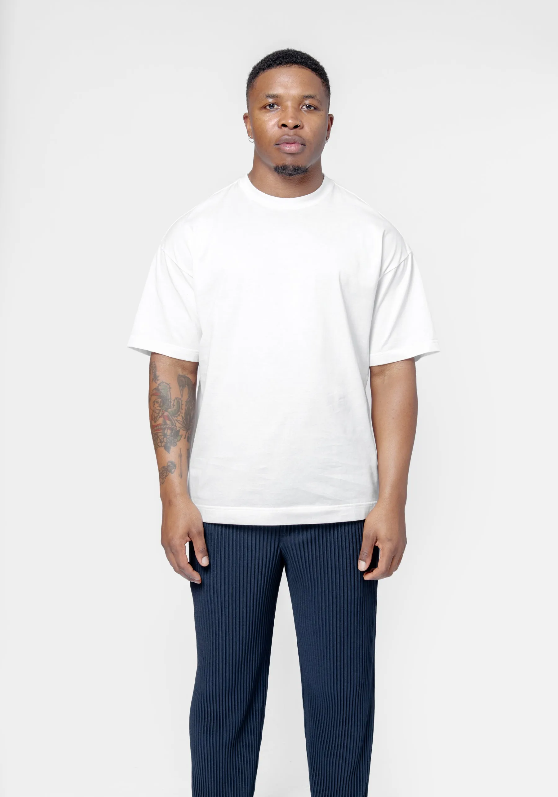 Windswept Plaid T-Shirt White HP56-JK230-01 sold by Nomad