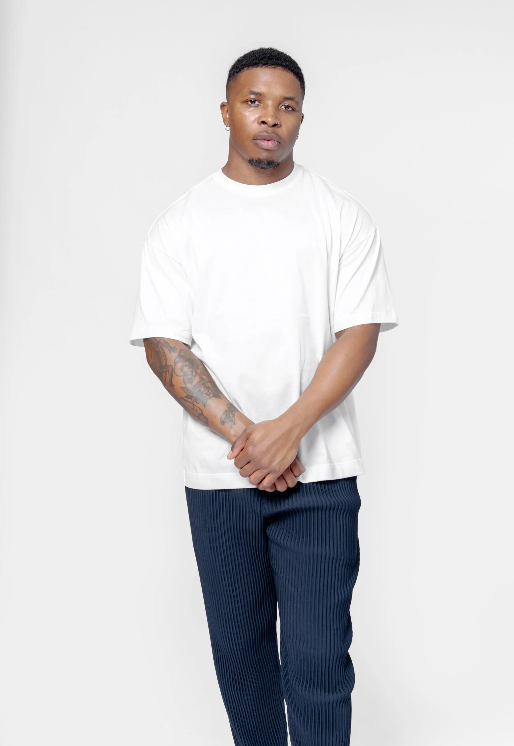Windswept Plaid T-Shirt White HP56-JK230-01 sold by Nomad product image thumbnail 3