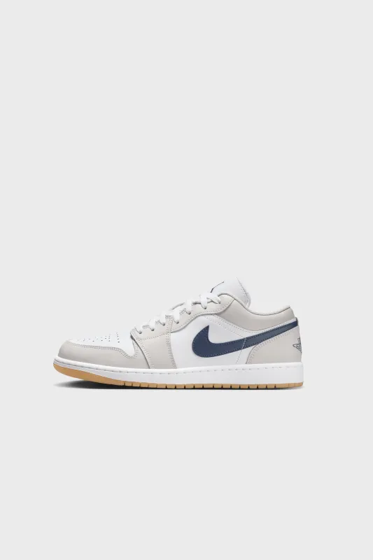 Air Jordan 1 Low White/Midnight Navy-Neutral Grey 553558-146 sold by Nomad