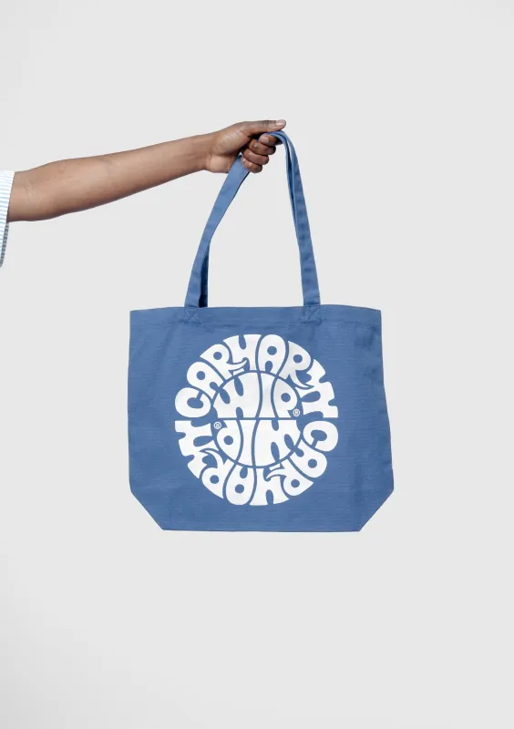 Canvas Graphic Tote Jazzy Print Blue Iris I033975 sold by Nomad