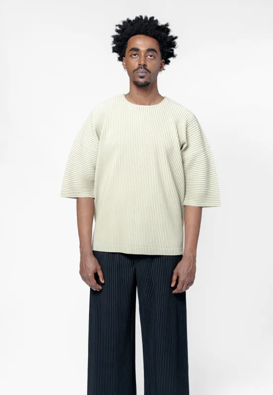 MC May Basics Pleated T-Shirt Dry Grass Green HP56-JK122-42 sold by Nomad