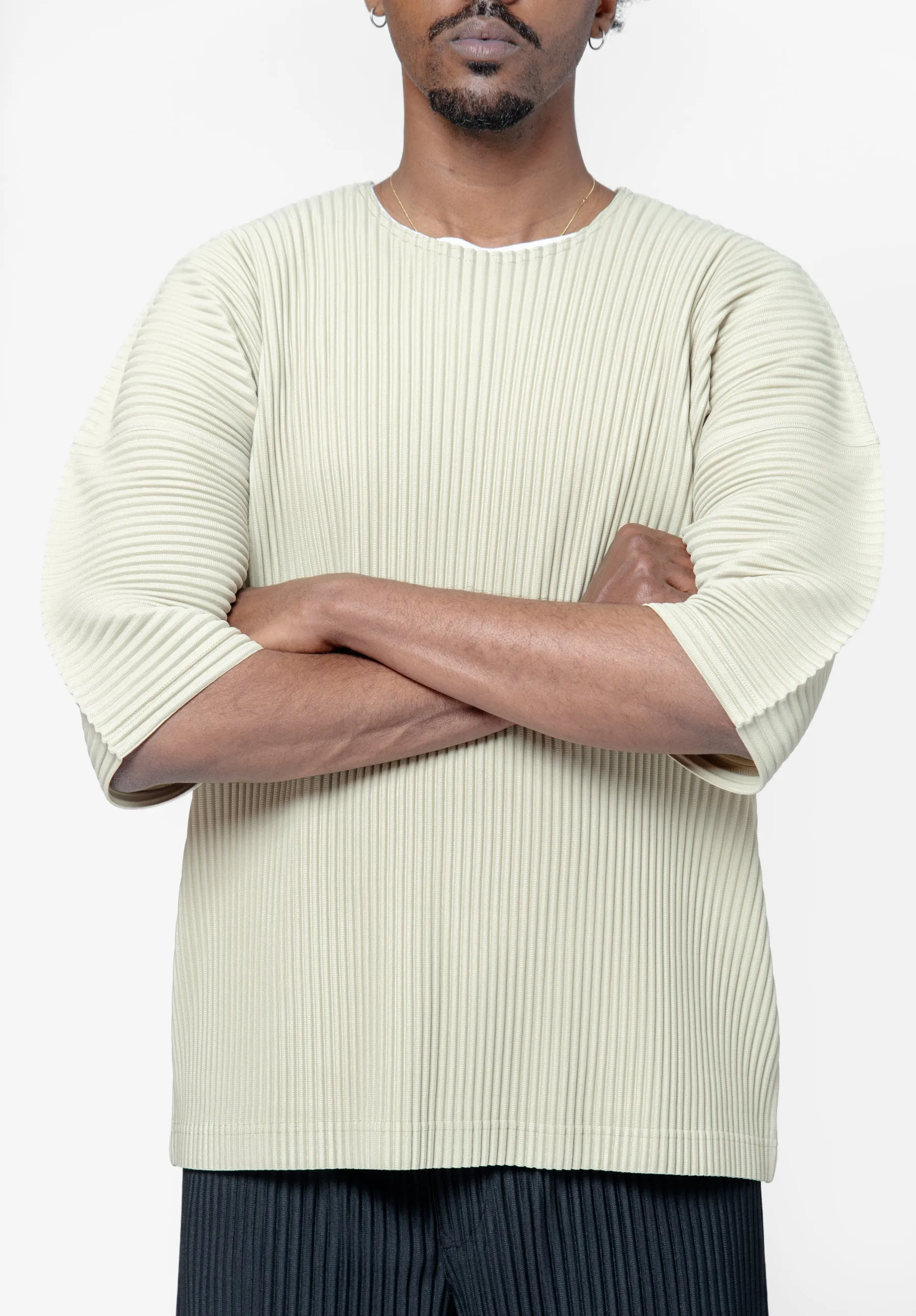 MC May Basics Pleated T-Shirt Dry Grass Green HP56-JK122-42 sold by Nomad product image thumbnail 2