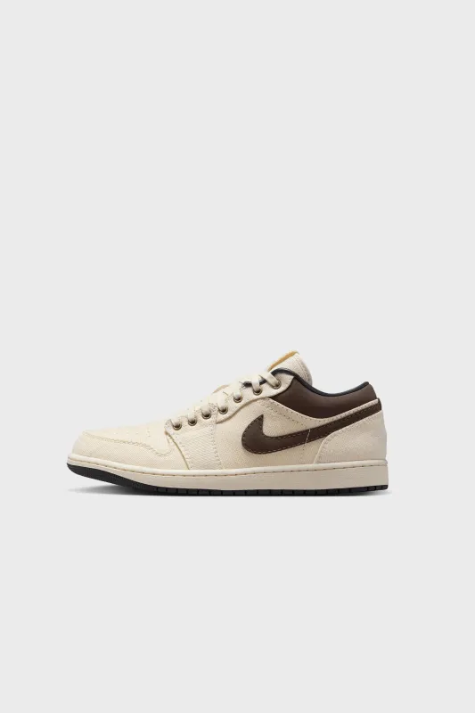 Air Jordan 1 Low PRM PALE IVORY/BAROQUE BROWN-OFF NOIR IB8058-110 sold by Nomad