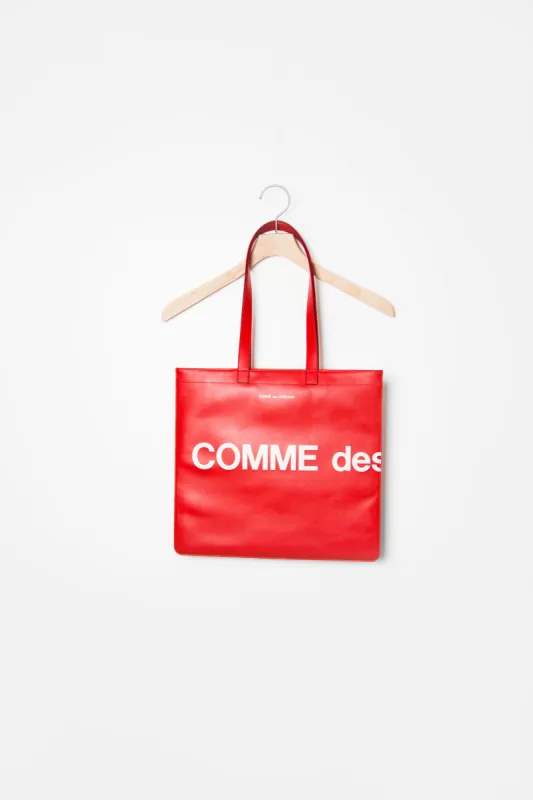 Huge Logo Tote Bag Red sold by Nomad