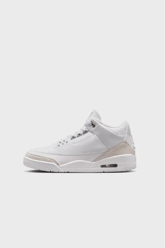 Air Jordan 3 Retro WHITE/METALLIC SILVER-WHITE CT8532-111 sold by Nomad