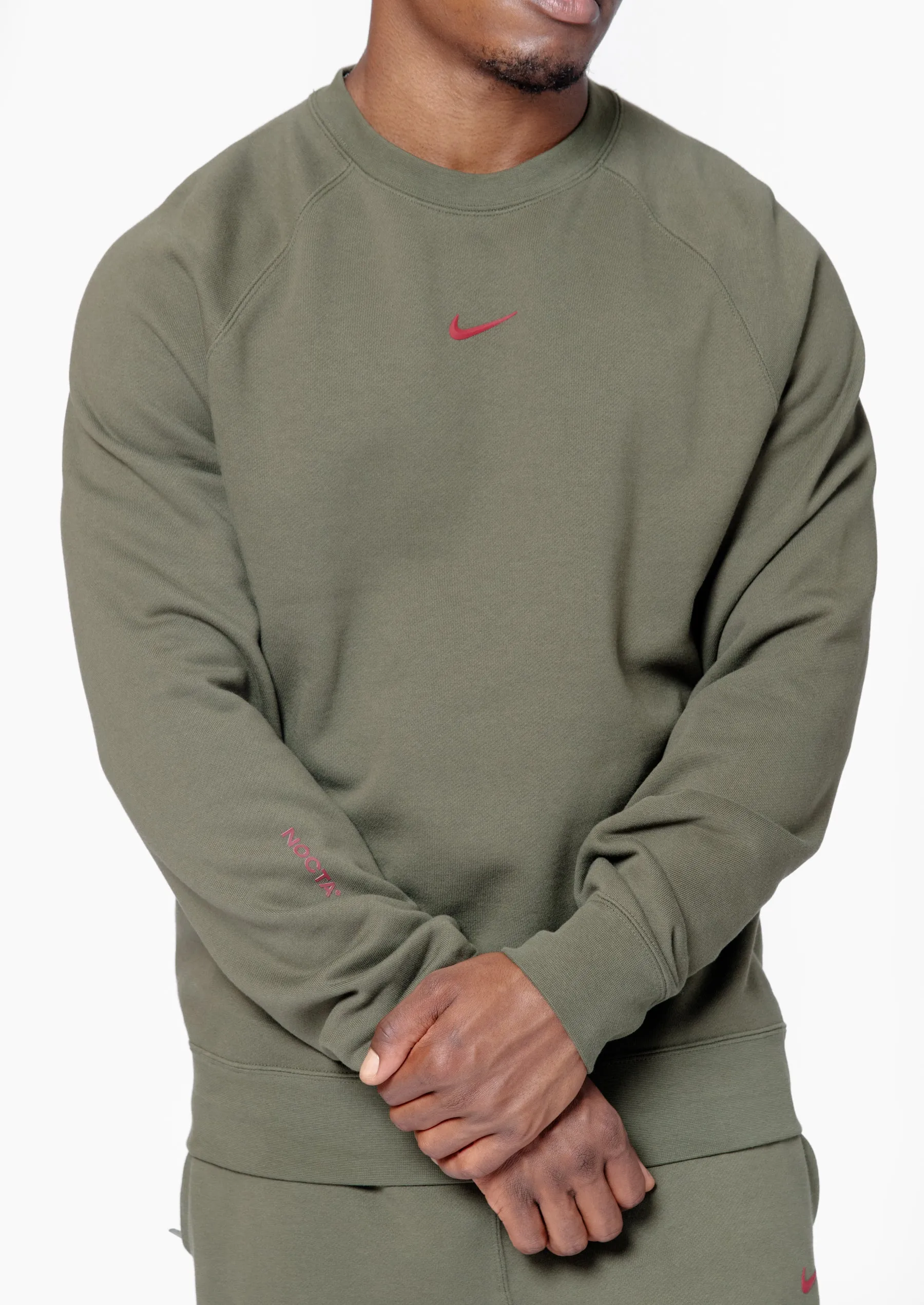 NOCTA CS Fleece Crewneck Cargo Khaki FN8160-325 sold by Nomad product image thumbnail 2