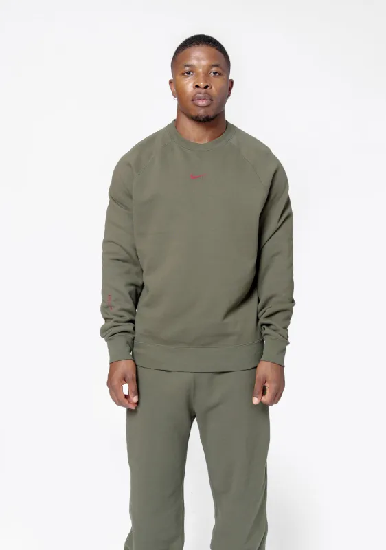 NOCTA CS Fleece Crewneck Cargo Khaki FN8160-325 made by Nocta