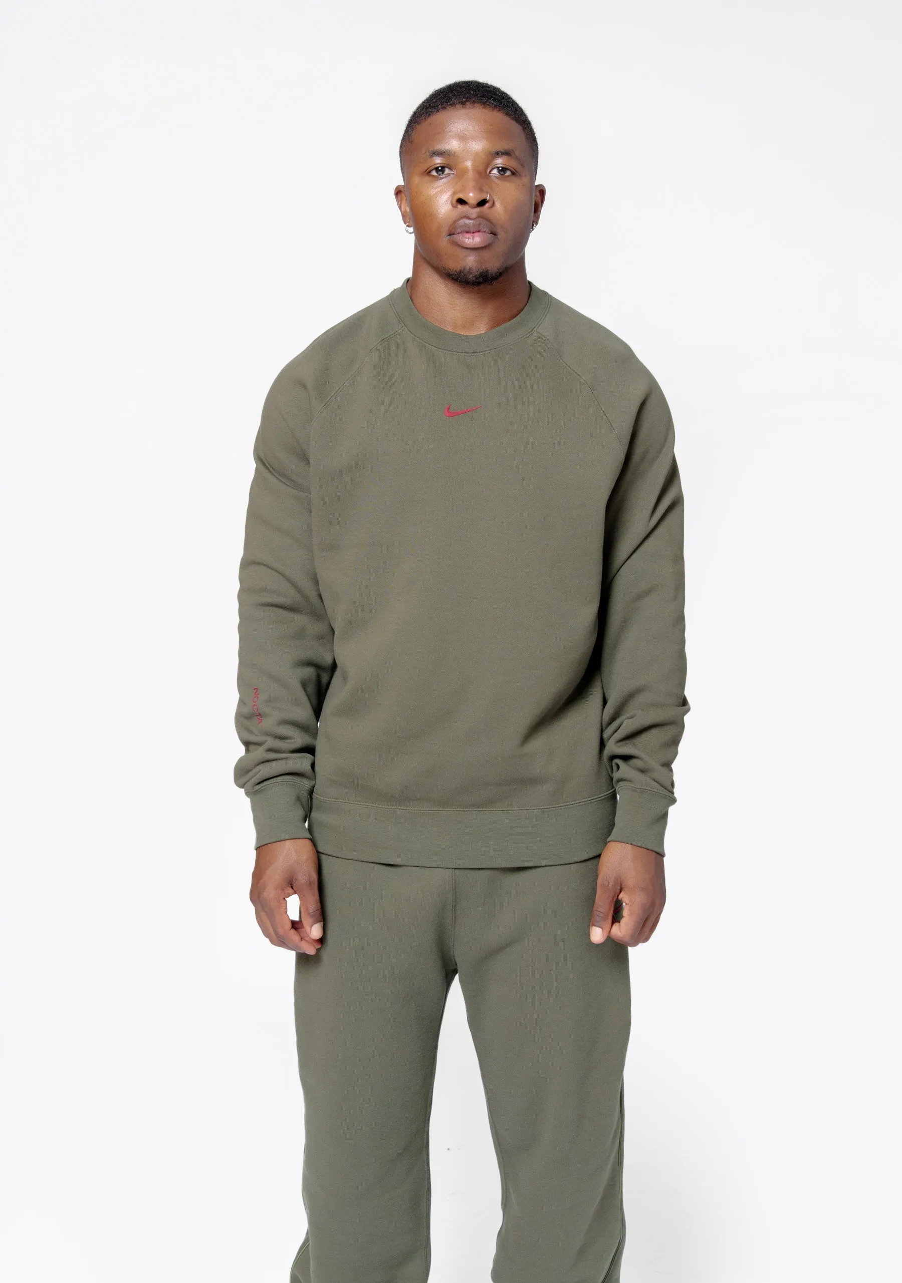 NOCTA CS Fleece Crewneck Cargo Khaki FN8160-325 sold by Nomad