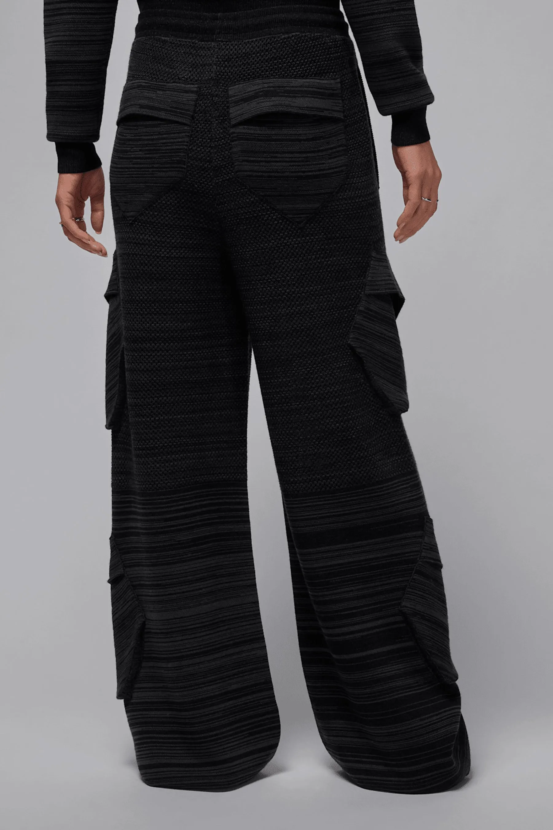 Air Jordan x Tela Women Knit Pants DK SMOKE GREY/BLACK IB0937-070 sold by Nomad product image thumbnail 2