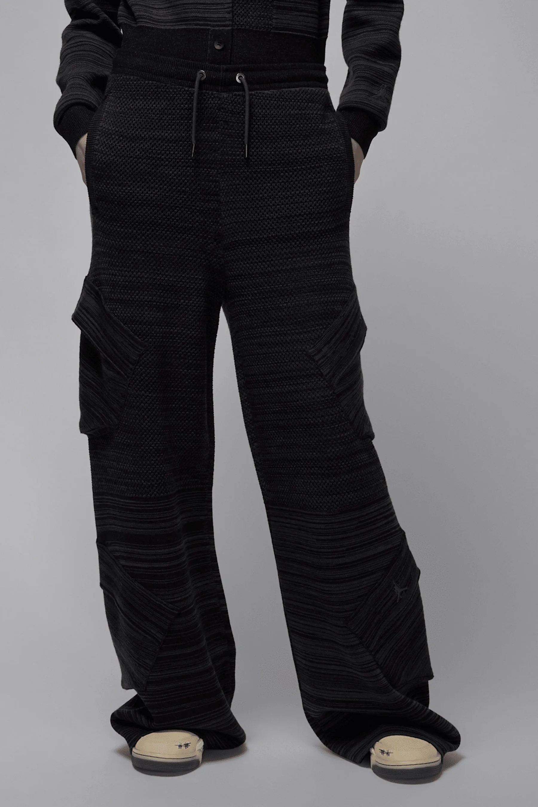 Air Jordan x Tela Women Knit Pants DK SMOKE GREY/BLACK IB0937-070 sold by Nomad