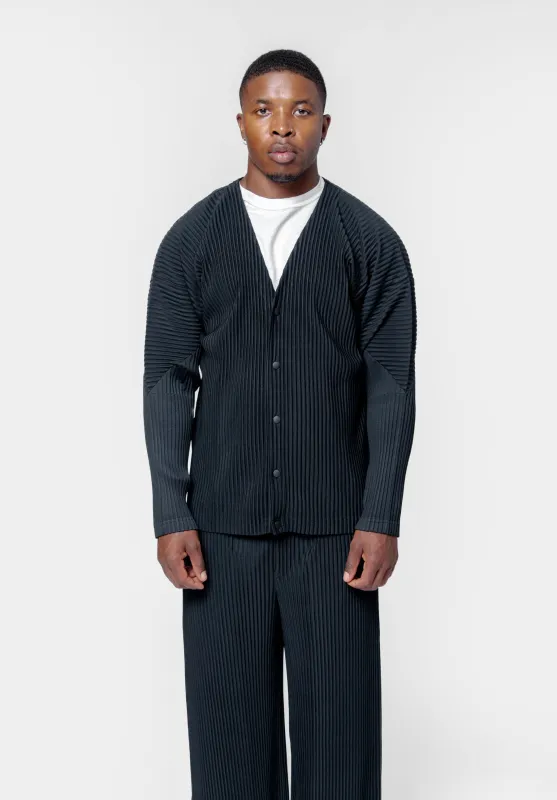 Basics Pleated Cardigan Black HP58-JL541-15 sold by Nomad