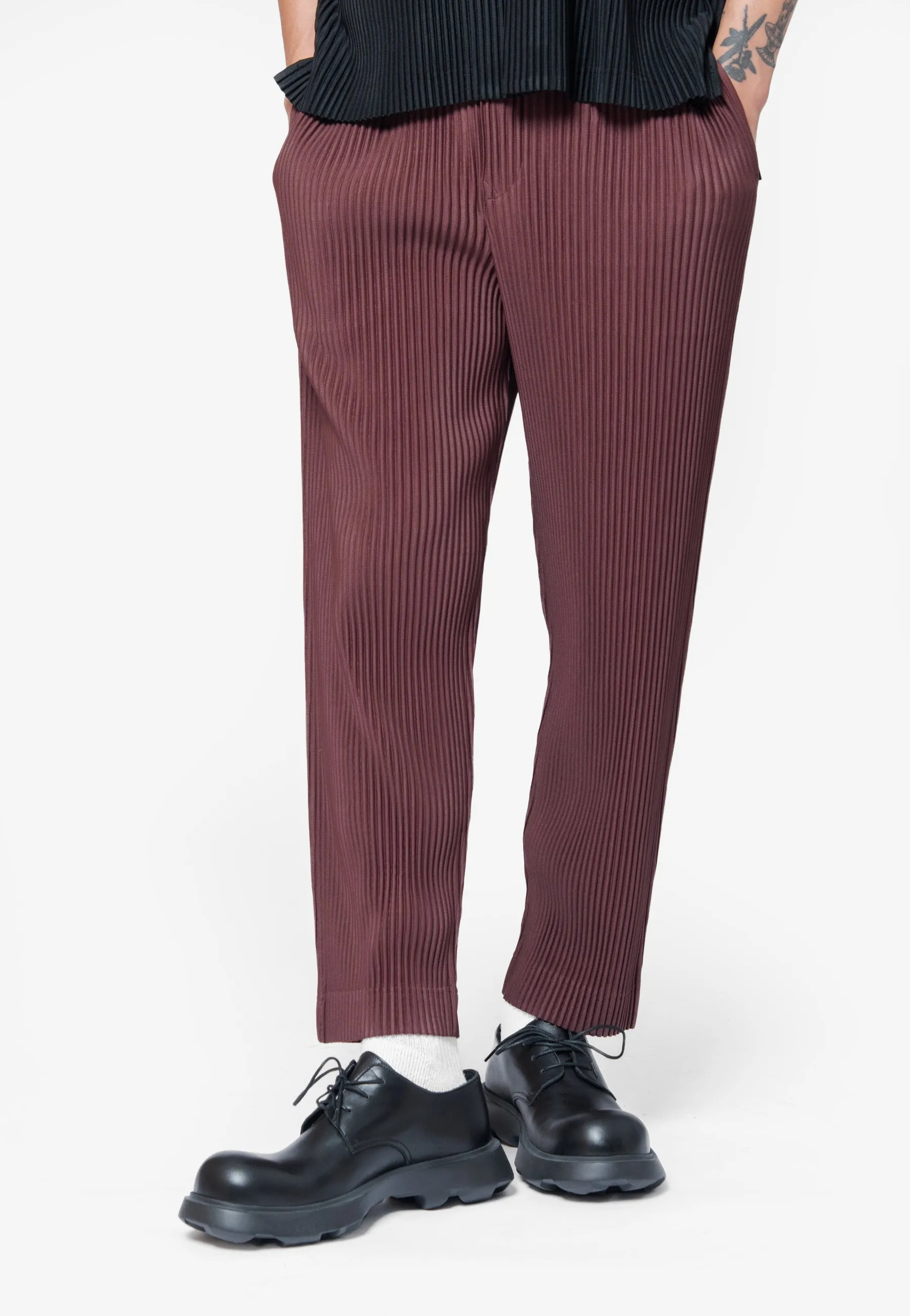 Colour Pleats Pant Edge Brown HP58-JF188-48 sold by Nomad product image thumbnail 2