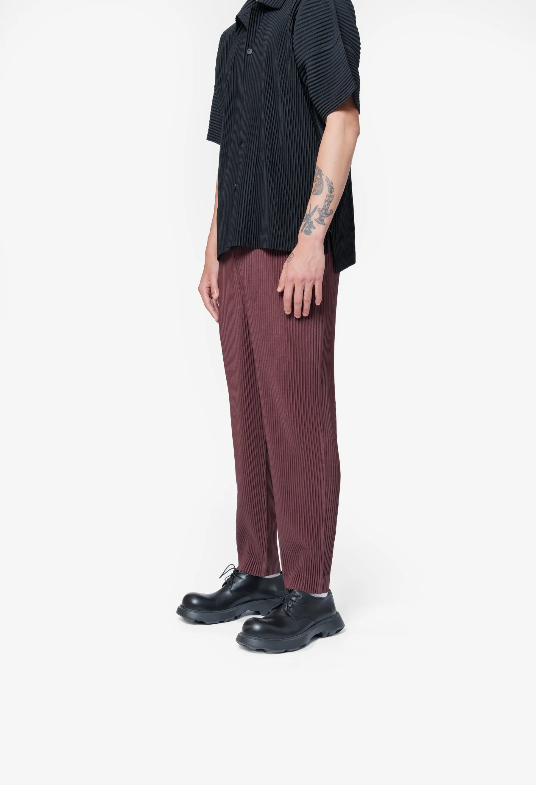 Colour Pleats Pant Edge Brown HP58-JF188-48 sold by Nomad product image thumbnail 4