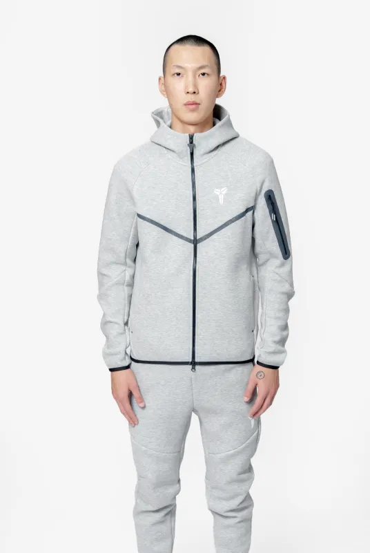 Nike KOBE Tech Fleece Full-Zip Windrunner Jacket DK GREY HEATHER/WHITE IB2713-063 sold by Nomad